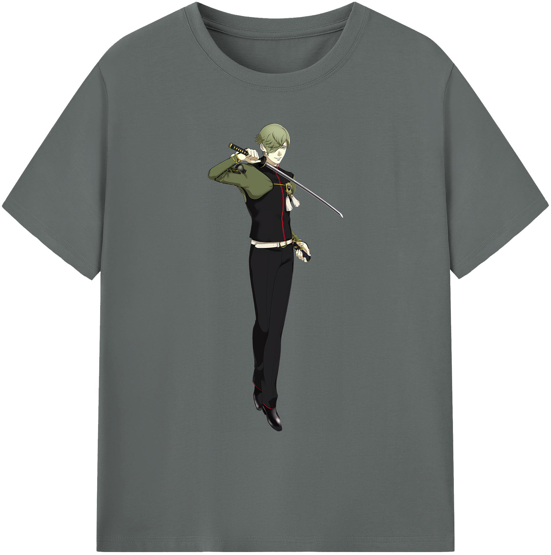 （画像用） 刀剣乱舞 Touken Ranbu 綿100％ メンズ半袖Tシャツ｜肌触りやわらか＆通気性